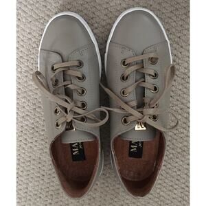 Marta Jonsson Leather Sneakers Tan Beige Women's Size 36